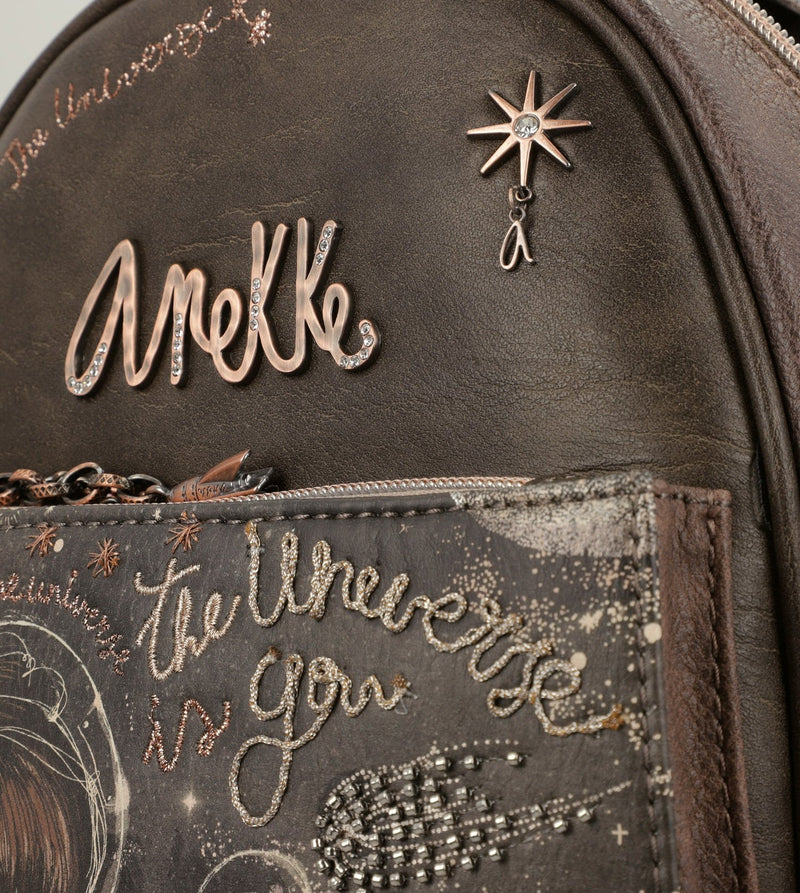 Bezaubernder kleiner Universum-Rucksack mit aufgedrucktem Design