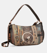 Ovale Shōen-Tasche mit Kette