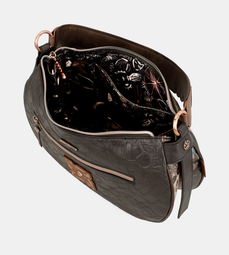 Ovale Shōen-Tasche mit Kette
